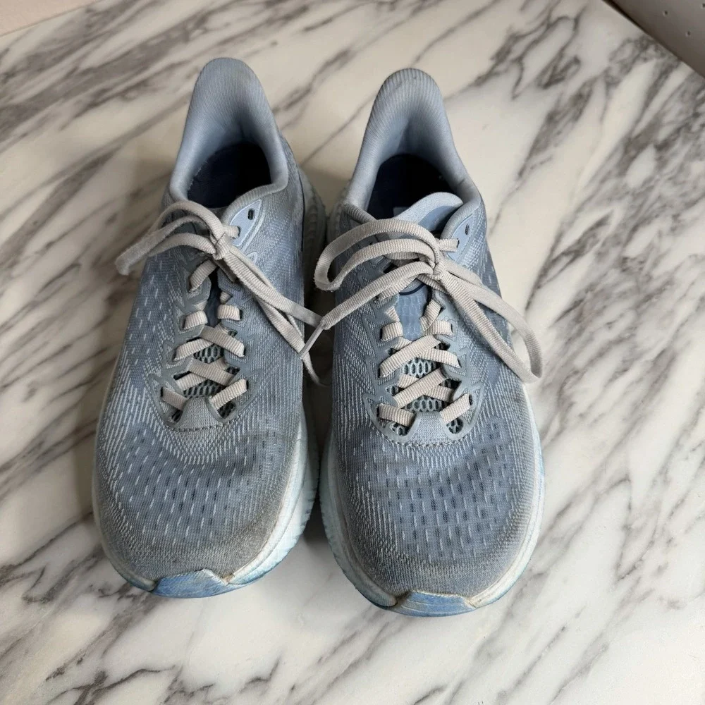 Hoka One One Mach 6 Womens Size 6.5 Blue Athletic Running Shoes Sneakers Comfort